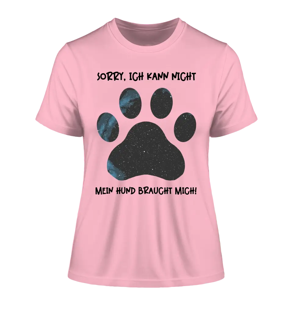 Echte Sternkarte als Hundepfote + Text • Hund • Ladies Premium T-Shirt XS-2XL aus Bio-Baumwolle für Damen • Exklusivdesign • personalisiert