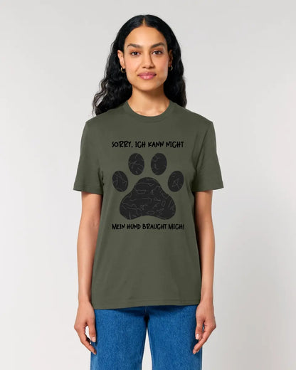 Real star map as a dog paw + text • Dog • Unisex Premium T-Shirt XS-5XL made of organic cotton for women &amp; men • Exclusive design • personalized