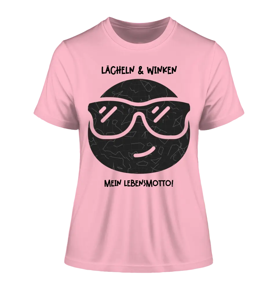 Real star map as emoticon with sunglasses + text • Ladies Premium T-Shirt XS-2XL made of organic cotton for women • Exclusive design • personalized