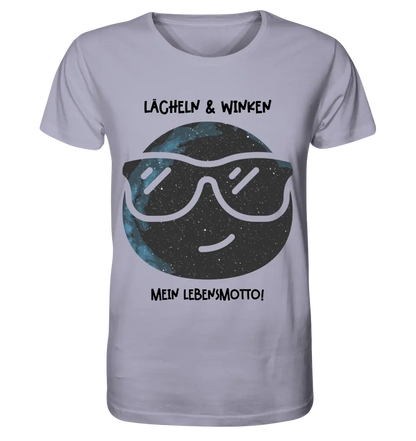 Real star map as emoticon with sunglasses + text • Unisex premium T-shirt XS-5XL made of organic cotton for women &amp; men • Exclusive design • personalized