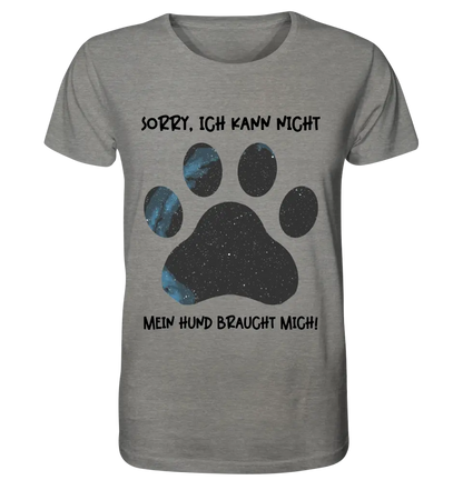 Real star map as a dog paw + text • Dog • Unisex Premium T-Shirt XS-5XL made of organic cotton for women &amp; men • Exclusive design • personalized