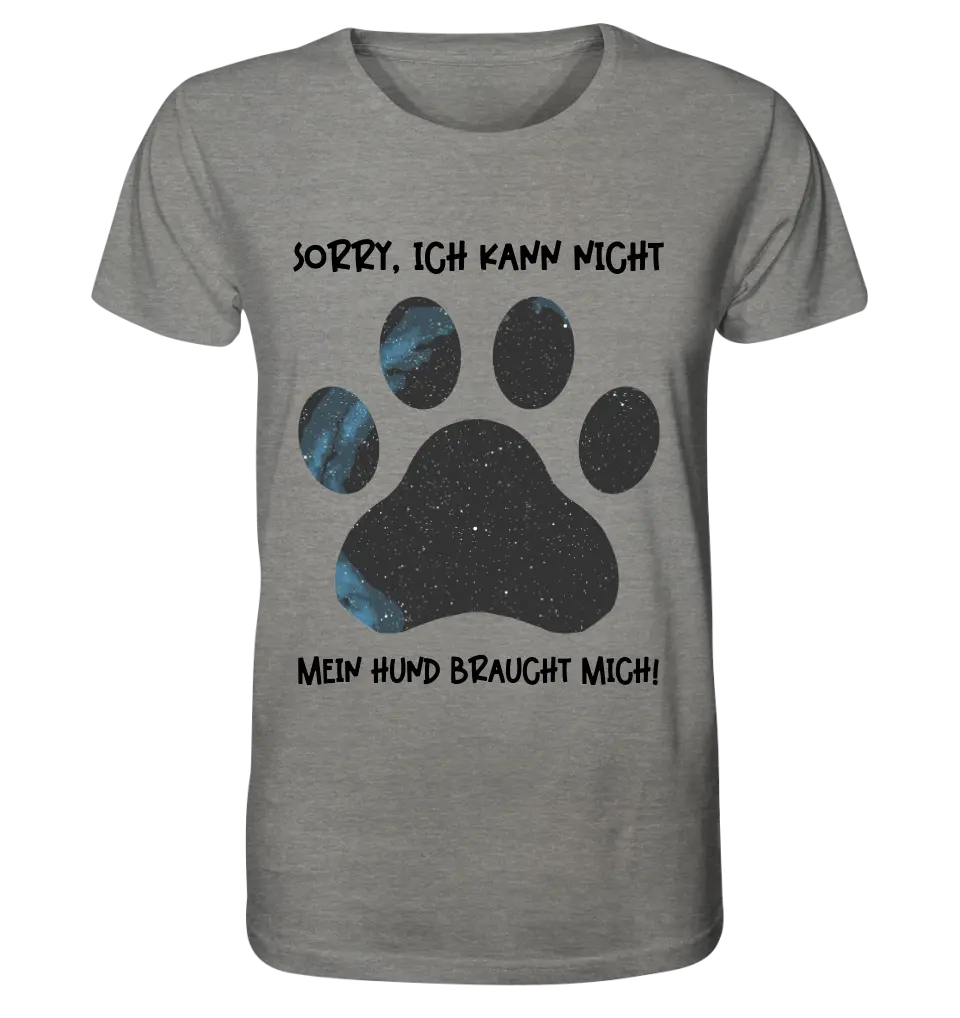 Real star map as a dog paw + text • Dog • Unisex Premium T-Shirt XS-5XL made of organic cotton for women &amp; men • Exclusive design • personalized