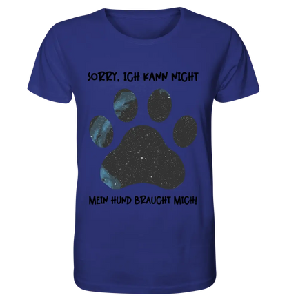 Real star map as a dog paw + text • Dog • Unisex Premium T-Shirt XS-5XL made of organic cotton for women &amp; men • Exclusive design • personalized