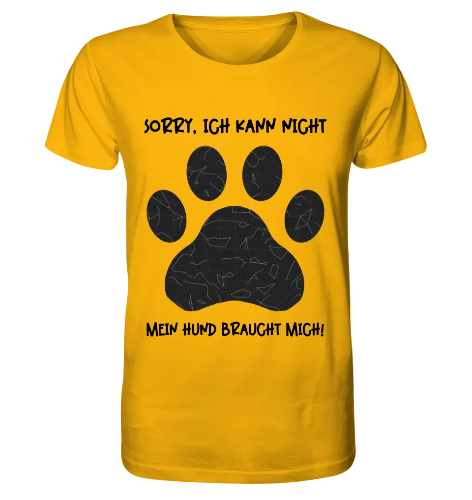 Real star map as a dog paw + text • Dog • Unisex Premium T-Shirt XS-5XL made of organic cotton for women &amp; men • Exclusive design • personalized