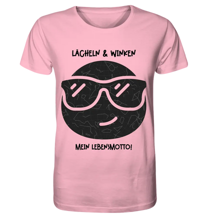 Real star map as emoticon with sunglasses + text • Unisex premium T-shirt XS-5XL made of organic cotton for women &amp; men • Exclusive design • personalized