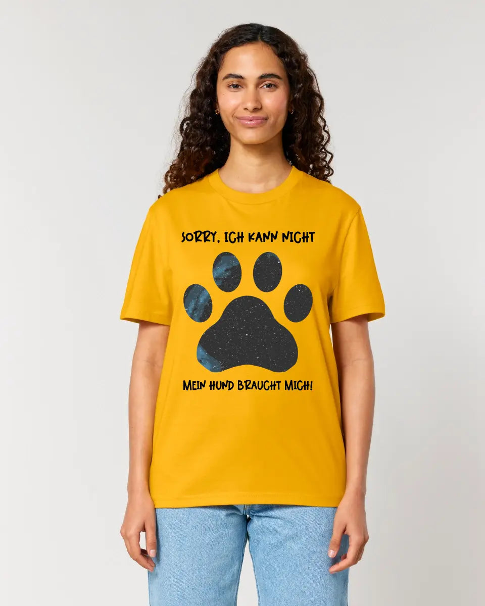 Real star map as a dog paw + text • Dog • Unisex Premium T-Shirt XS-5XL made of organic cotton for women &amp; men • Exclusive design • personalized