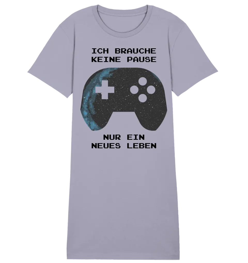 Echte Sternkarte als Controller + Text • Ladies Premium T-Shirt Kleid aus Bio-Baumwolle S-2XL  • Exklusivdesign • personalisiert