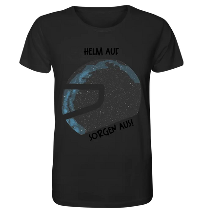 Real star map as helmet + text • Unisex premium T-shirt XS-5XL made of organic cotton for women &amp; men • Exclusive design • personalized