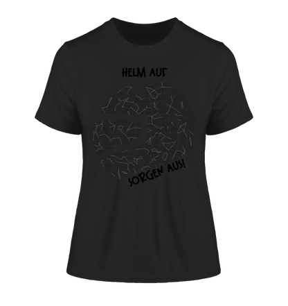 Real star map as helmet + text • Ladies Premium T-Shirt XS-2XL made of organic cotton for women • Exclusive design • personalized