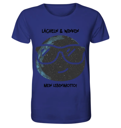 Real star map as emoticon with sunglasses + text • Unisex premium T-shirt XS-5XL made of organic cotton for women &amp; men • Exclusive design • personalized