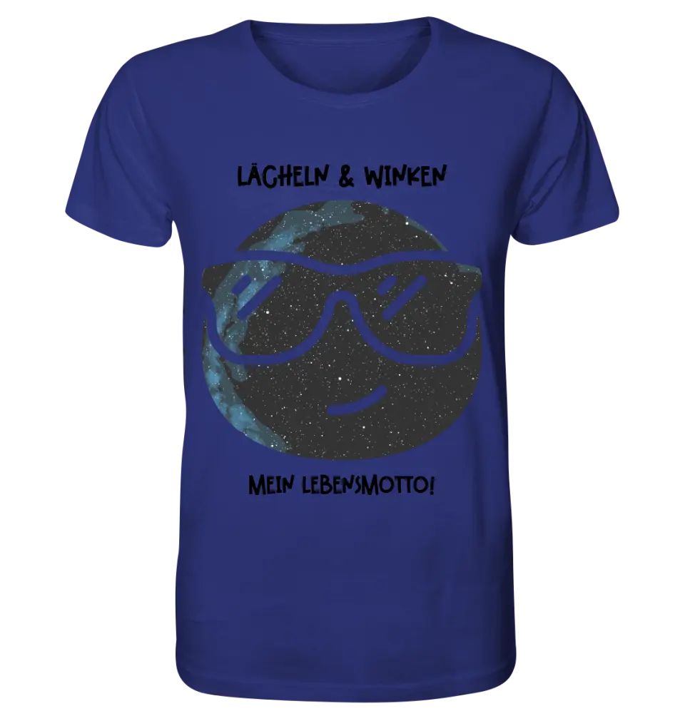 Real star map as emoticon with sunglasses + text • Unisex premium T-shirt XS-5XL made of organic cotton for women &amp; men • Exclusive design • personalized