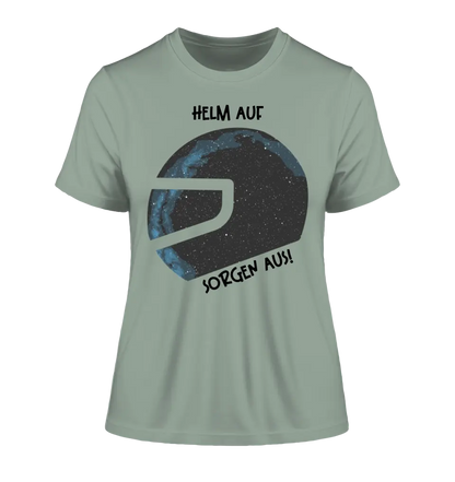 Real star map as helmet + text • Ladies Premium T-Shirt XS-2XL made of organic cotton for women • Exclusive design • personalized