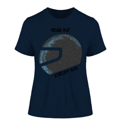 Real star map as helmet + text • Ladies Premium T-Shirt XS-2XL made of organic cotton for women • Exclusive design • personalized