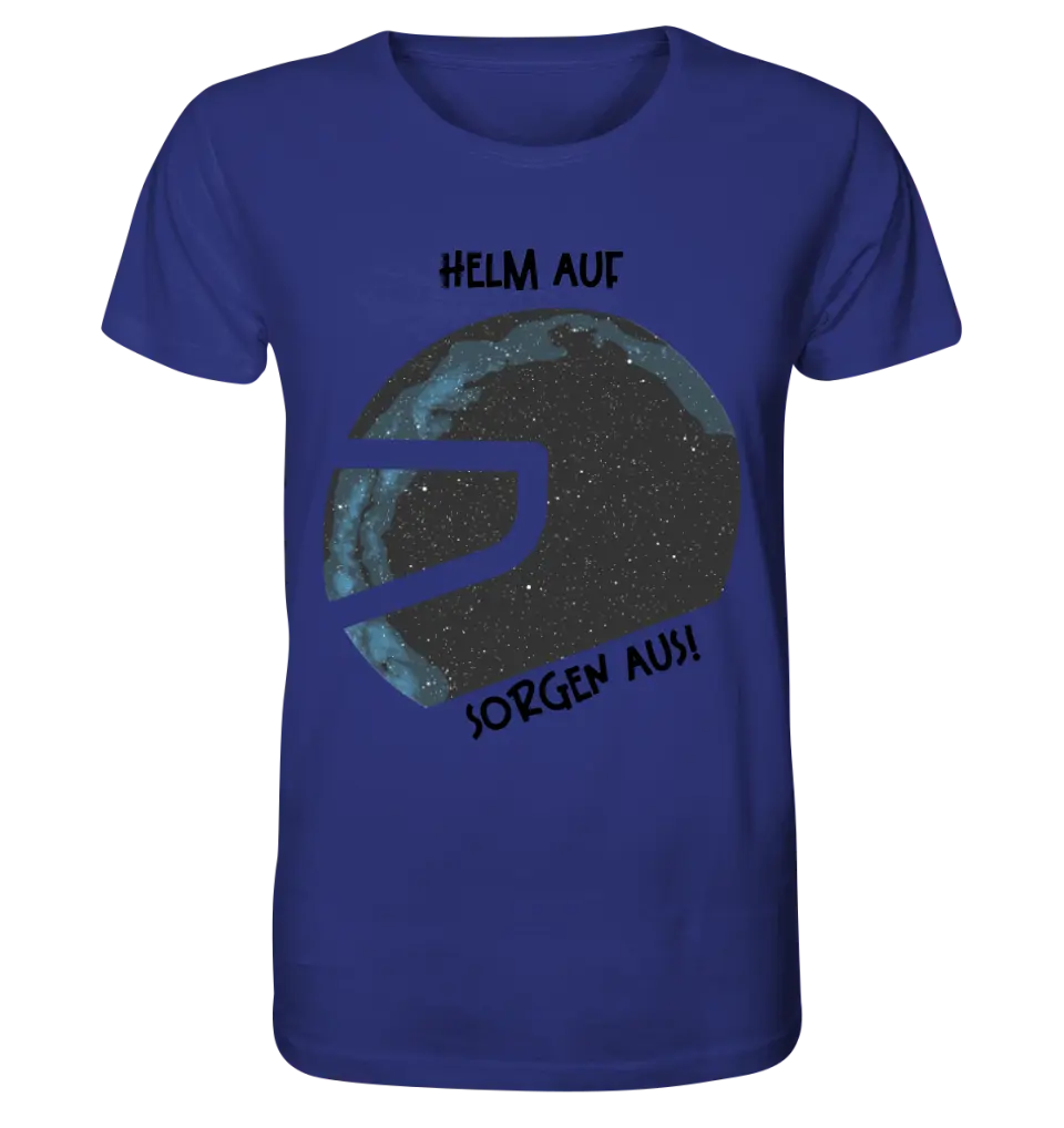 Real star map as helmet + text • Unisex premium T-shirt XS-5XL made of organic cotton for women &amp; men • Exclusive design • personalized