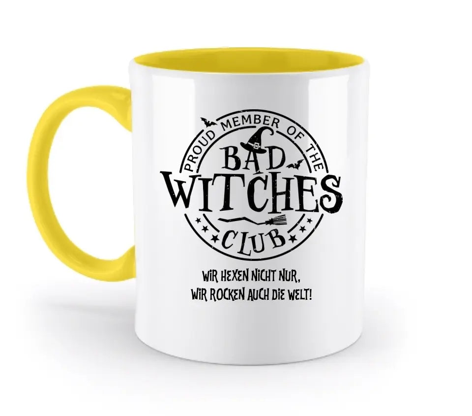 BAD WITCHES CLUB + text • Halloween • two-tone mug • exclusive design • personalized