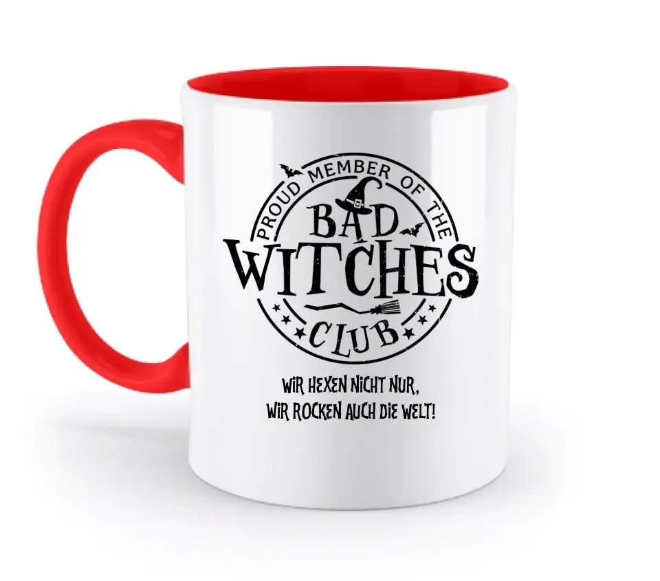 BAD WITCHES CLUB + Text • Halloween • zweifarbige Tasse  • Exklusivdesign • personalisiert