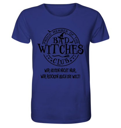 BAD WITCHES CLUB + Text • Halloween • Unisex Premium T-Shirt XS-5XL aus Bio-Baumwolle für Damen & Herren • Exklusivdesign • personalisiert