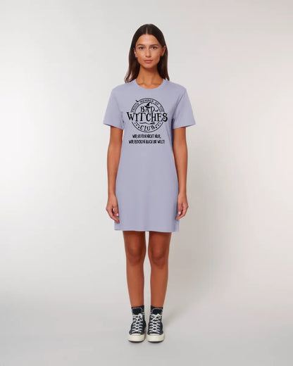 BAD WITCHES CLUB + Text • Halloween • Ladies Premium T-Shirt Kleid aus Bio-Baumwolle S-2XL  • Exklusivdesign • personalisiert