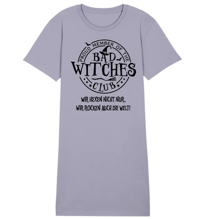 BAD WITCHES CLUB + Text • Halloween • Ladies Premium T-Shirt Kleid aus Bio-Baumwolle S-2XL  • Exklusivdesign • personalisiert