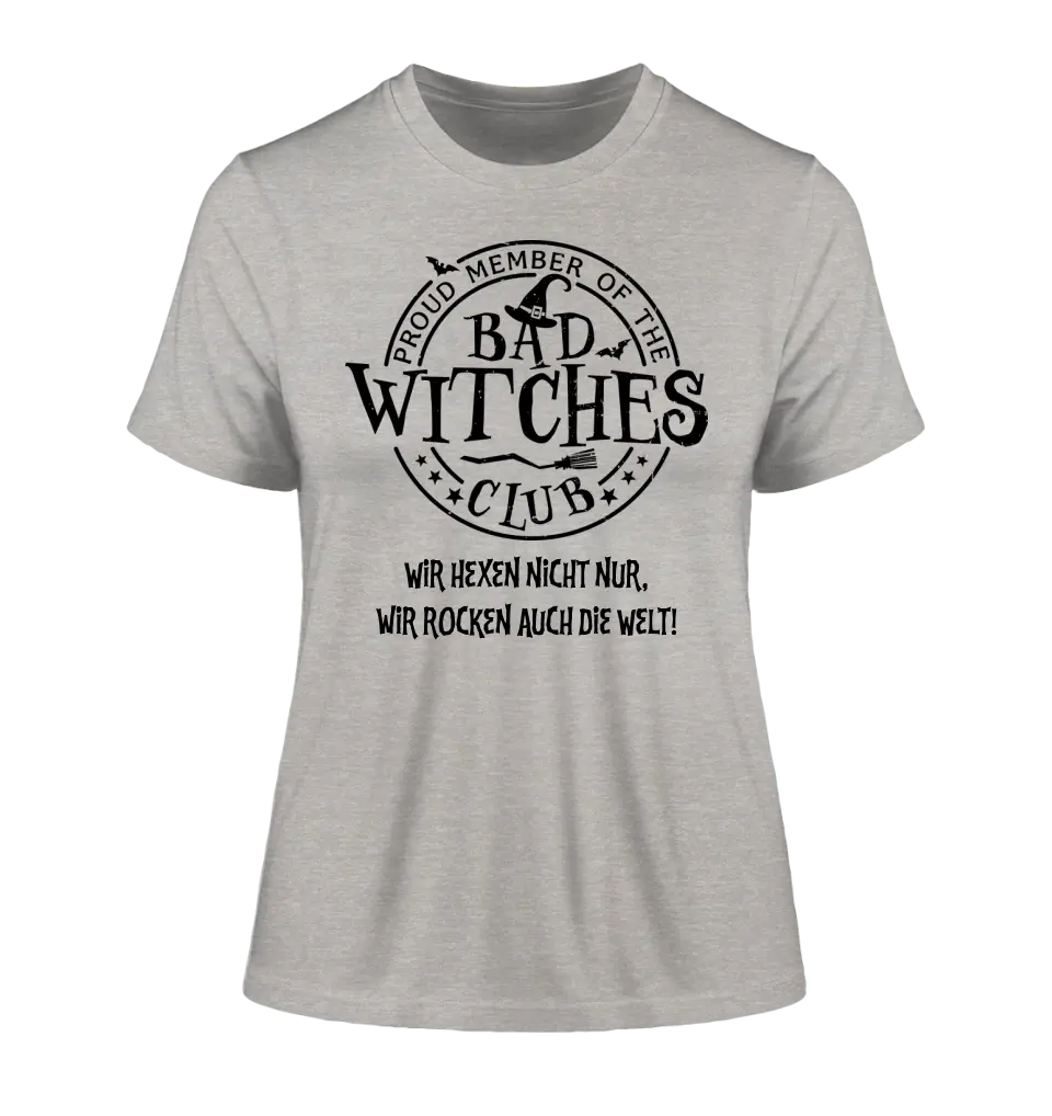 BAD WITCHES CLUB + Text • Halloween • Ladies Premium T-Shirt XS-2XL aus Bio-Baumwolle für Damen • Exklusivdesign • personalisiert