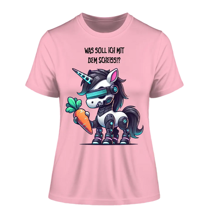 CYBER UNICORN + Text • Ladies Premium T-Shirt XS-2XL made of organic cotton for women • Exclusive design • personalized