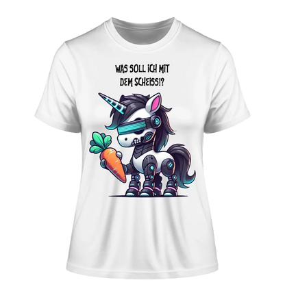 CYBER EINHORN + Text • Ladies Premium T-Shirt XS-2XL aus Bio-Baumwolle für Damen • Exklusivdesign • personalisiert