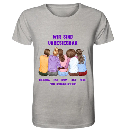 5in1: Design 2-5 girlfriends - Unisex Premium T-Shirt XS-5XL made of organic cotton for women &amp; men