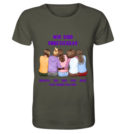 5in1: Design 2-5 girlfriends - Unisex Premium T-Shirt XS-5XL made of organic cotton for women &amp; men