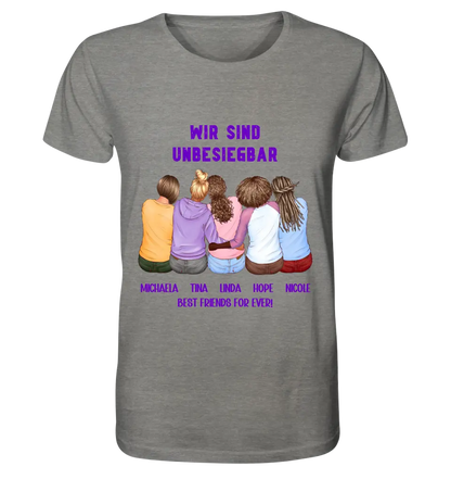 5in1: Design 2-5 girlfriends - Unisex Premium T-Shirt XS-5XL made of organic cotton for women &amp; men