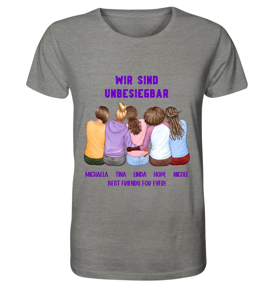 5in1: Design 2-5 girlfriends - Unisex Premium T-Shirt XS-5XL made of organic cotton for women &amp; men