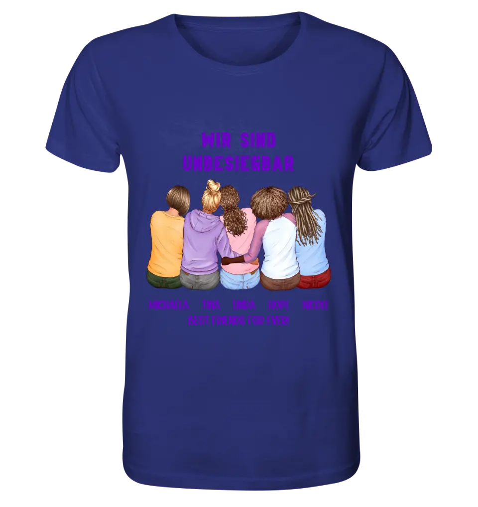 5in1: Design 2-5 girlfriends - Unisex Premium T-Shirt XS-5XL made of organic cotton for women &amp; men