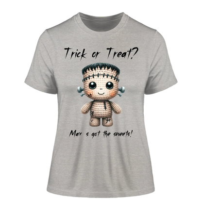 Cute Halloween • Wähle aus 20 Designs + Text • Ladies Premium T-Shirt XS-2XL aus Bio-Baumwolle für Damen • Exklusivdesign • personalisiert