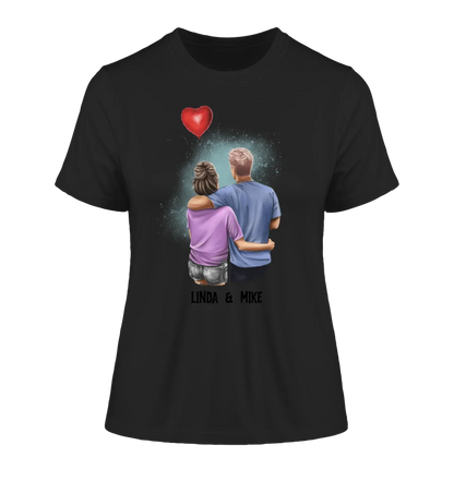 Couple Creator Ballon Love • Liebe • Beziehung • Paar Designer • Ladies Premium T-Shirt XS-2XL aus Bio-Baumwolle für Damen • Exklusivdesign • personalisiert • Motivauswahl • personalisierbar