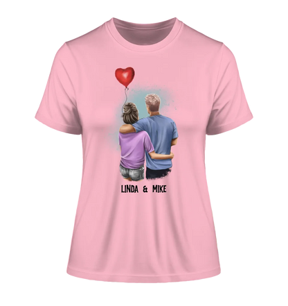 Couple Creator Ballon Love • Liebe • Beziehung • Paar Designer • Ladies Premium T-Shirt XS-2XL aus Bio-Baumwolle für Damen • Exklusivdesign • personalisiert • Motivauswahl • personalisierbar