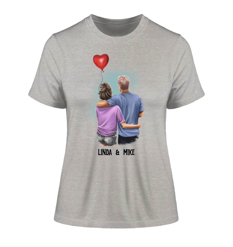 Couple Creator Ballon Love • Liebe • Beziehung • Paar Designer • Ladies Premium T-Shirt XS-2XL aus Bio-Baumwolle für Damen • Exklusivdesign • personalisiert • Motivauswahl • personalisierbar