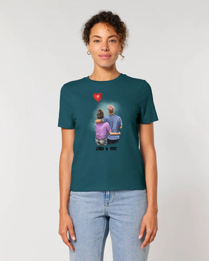 Couple Creator Ballon Love • Liebe • Beziehung • Paar Designer • Ladies Premium T-Shirt XS-2XL aus Bio-Baumwolle für Damen • Exklusivdesign • personalisiert • Motivauswahl • personalisierbar