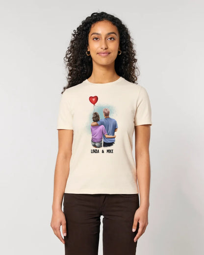 Couple Creator Ballon Love • Liebe • Beziehung • Paar Designer • Ladies Premium T-Shirt XS-2XL aus Bio-Baumwolle für Damen • Exklusivdesign • personalisiert • Motivauswahl • personalisierbar