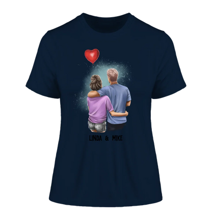 Couple Creator Ballon Love • Liebe • Beziehung • Paar Designer • Ladies Premium T-Shirt XS-2XL aus Bio-Baumwolle für Damen • Exklusivdesign • personalisiert • Motivauswahl • personalisierbar