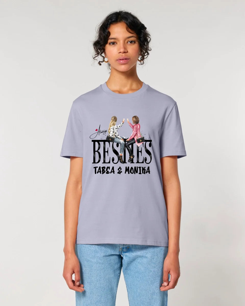 Girls on Text (Besties) • Unisex Premium T-Shirt XS-5XL made of organic cotton for women &amp; men • Exclusive design • personalized