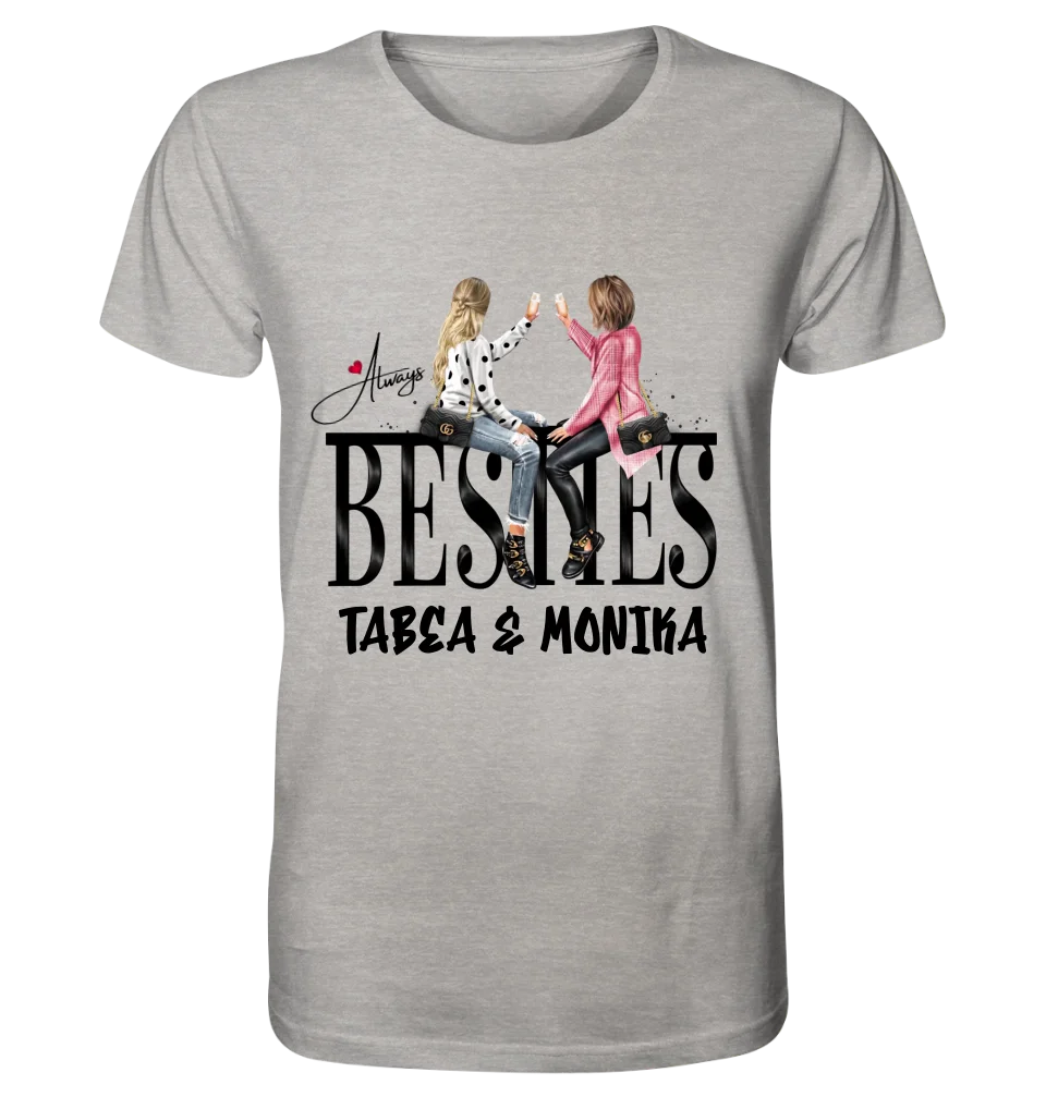 Girls on Text (Besties) • Unisex Premium T-Shirt XS-5XL aus Bio-Baumwolle für Damen & Herren • Exklusivdesign • personalisiert