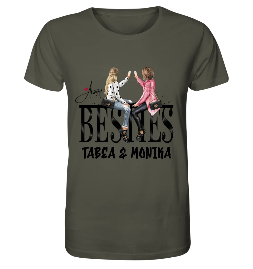 Girls on Text (Besties) • Unisex Premium T-Shirt XS-5XL made of organic cotton for women &amp; men • Exclusive design • personalized