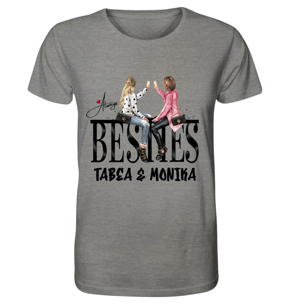 Girls on Text (Besties) • Unisex Premium T-Shirt XS-5XL made of organic cotton for women &amp; men • Exclusive design • personalized