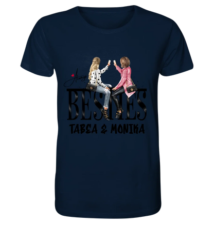 Girls on Text (Besties) • Unisex Premium T-Shirt XS-5XL aus Bio-Baumwolle für Damen & Herren • Exklusivdesign • personalisiert