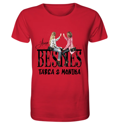 Girls on Text (Besties) • Unisex Premium T-Shirt XS-5XL aus Bio-Baumwolle für Damen & Herren • Exklusivdesign • personalisiert