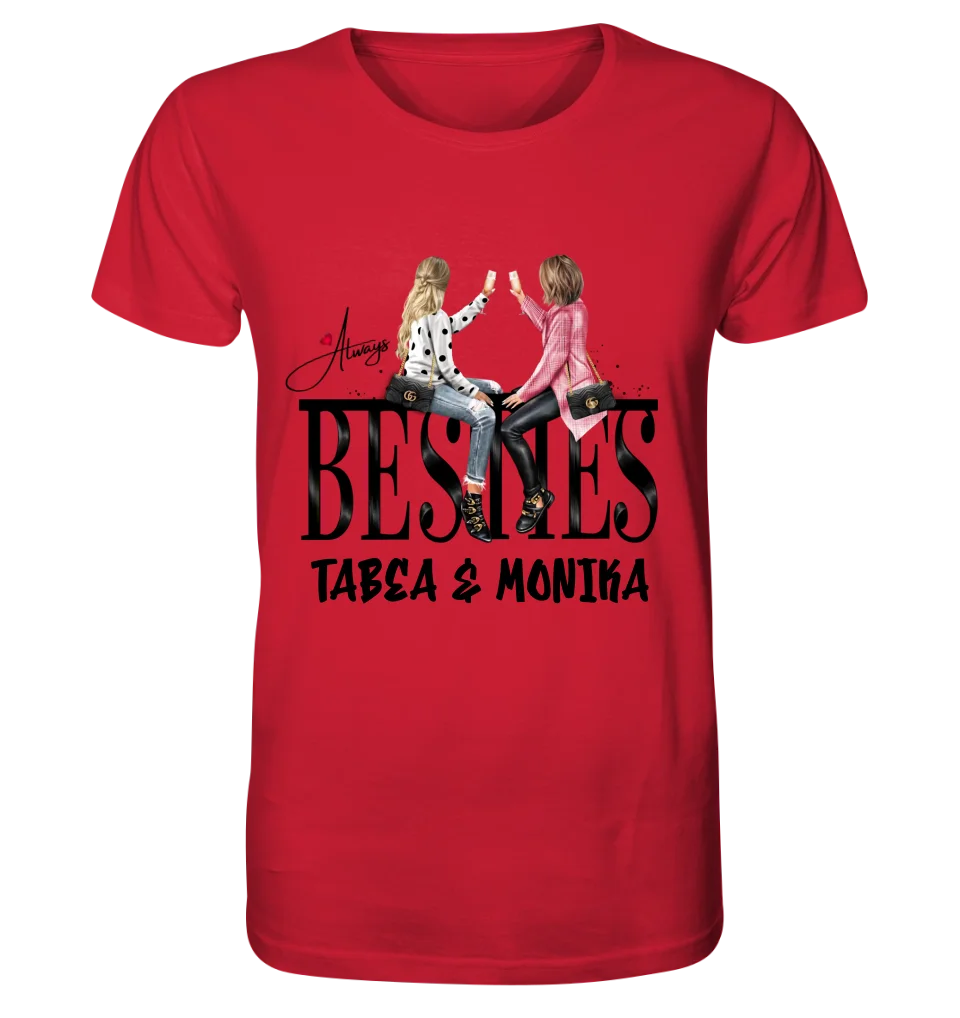 Girls on Text (Besties) • Unisex Premium T-Shirt XS-5XL aus Bio-Baumwolle für Damen & Herren • Exklusivdesign • personalisiert