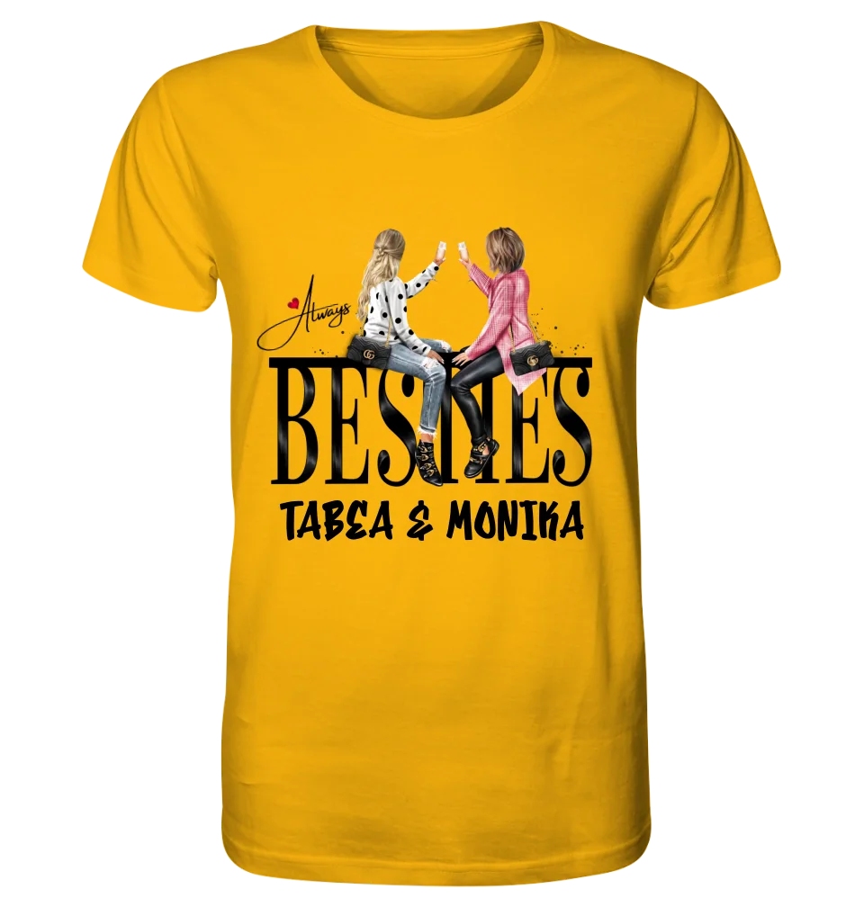 Girls on Text (Besties) • Unisex Premium T-Shirt XS-5XL aus Bio-Baumwolle für Damen & Herren • Exklusivdesign • personalisiert