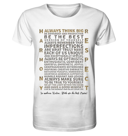 Always inspire • Unisex Premium T-Shirt XS-5XL aus Bio-Baumwolle für Damen & Herren • Exklusivdesign • personalisiert