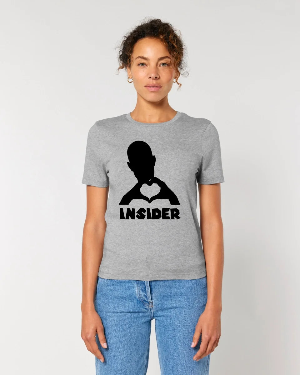 Keine Frage, ich liebe Dich auch! • Insider • personalisierter Text • Ladies Premium T-Shirt XS-2XL aus Bio-Baumwolle für Damen • Exklusivdesign • personalisiert • Motivauswahl • personalisierbar