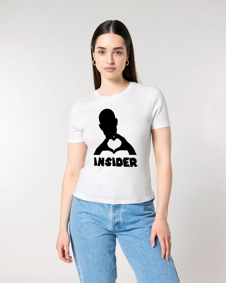 Keine Frage, ich liebe Dich auch! • Insider • personalisierter Text • Ladies Premium T-Shirt XS-2XL aus Bio-Baumwolle für Damen • Exklusivdesign • personalisiert • Motivauswahl • personalisierbar