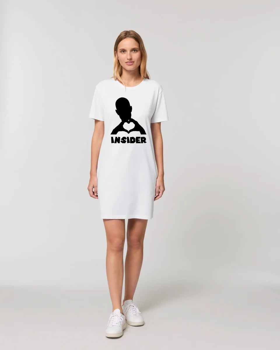 No question, I love you too! • Insider • personalized text • Ladies Premium T-Shirt Dress made of organic cotton S-2XL • Exclusive design • personalized